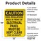 Signmission OSHA Regulations Area In Front Electrical Panel Must Be Kept Clear For 36 Inches, 12 in W x OS-2PACK-CS-A-1218-L-19216 - alternate 5